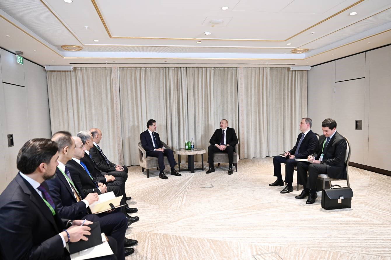 azerbaycan cumhurbaskani aliyev ikby baskani barzani ile munihte gorustu 1 eDj7POsY