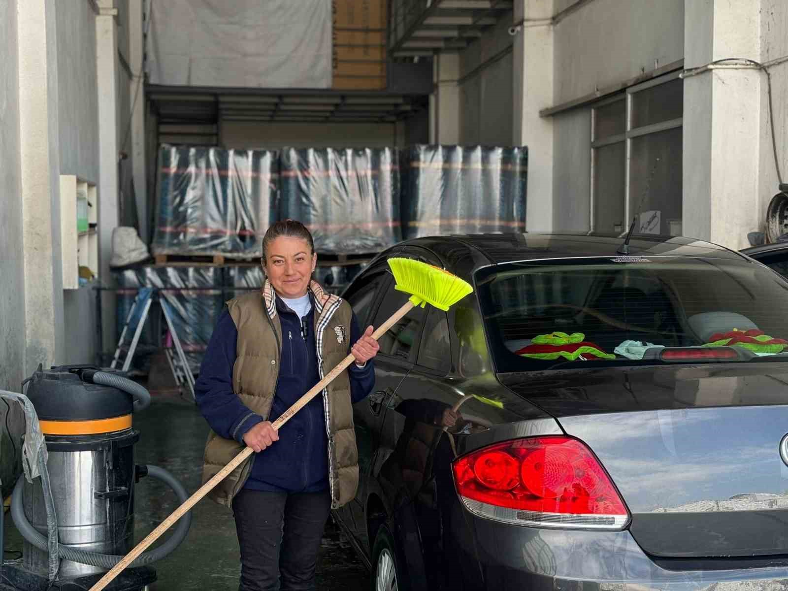 babaeskide oto yikamaya kadin eli degdi 4