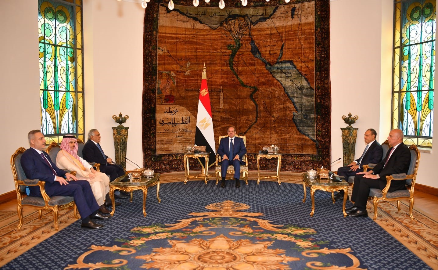 bakan fidan misir cumhurbaskani es sisi ile bir araya geldi 1