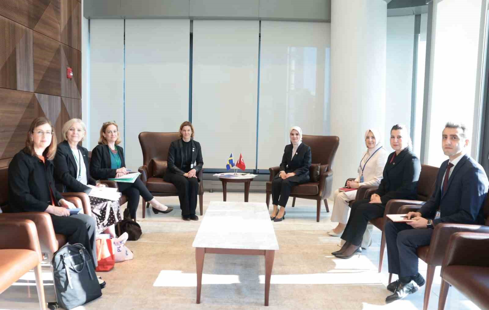bakan goktas isvec moldova ve gambiyali bakanlar ile un women temsilcisiyle bir araya geldi Flj3nEu5