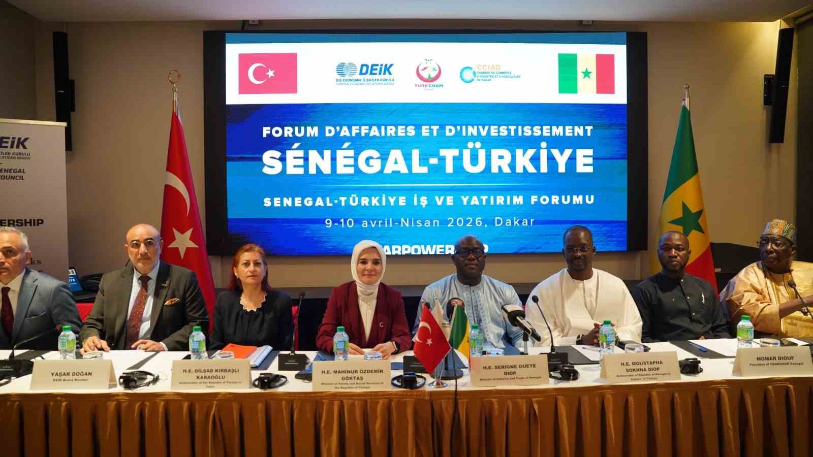 bakan goktas senegal ile ortak hedefimiz kisa vadede 1 milyar dolarlik ticaret hacmine ulasmaktir brGG1GLu