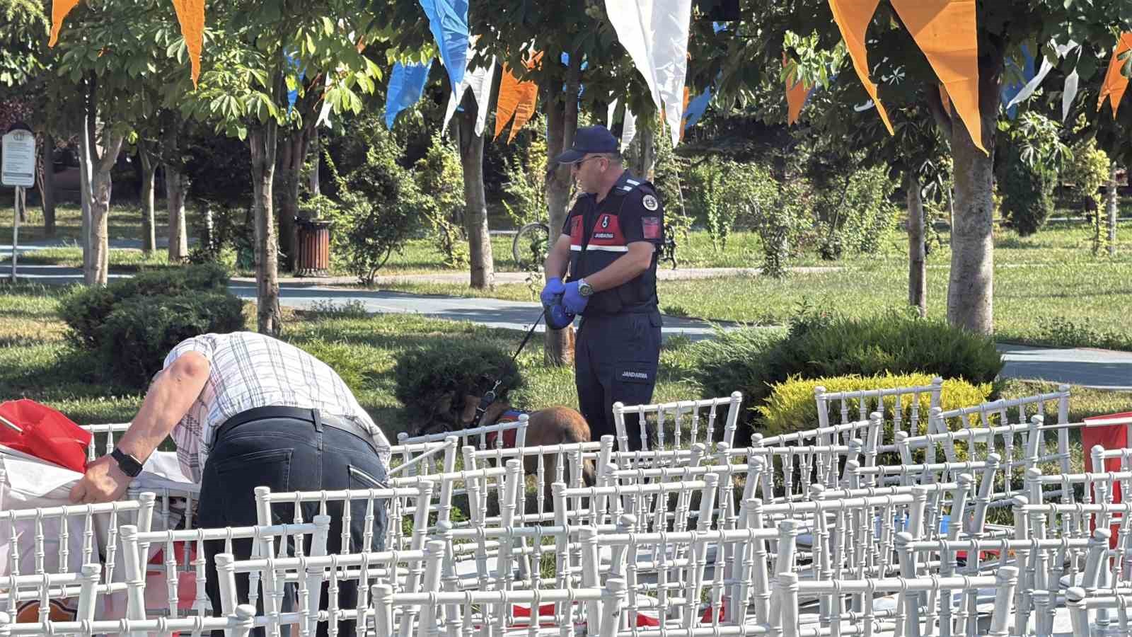 bakan goktasin programi oncesi dede korkut parkinda bomba aramasi 0 v1iwGWDR