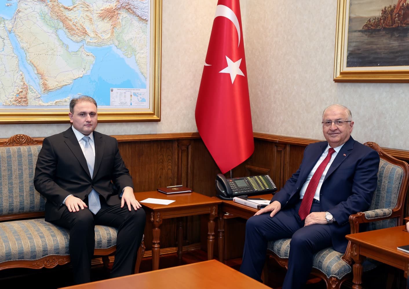 bakan guler azerbaycan savunma sanayii bakani mustafayev ile gorustu 0 PJRARUsA