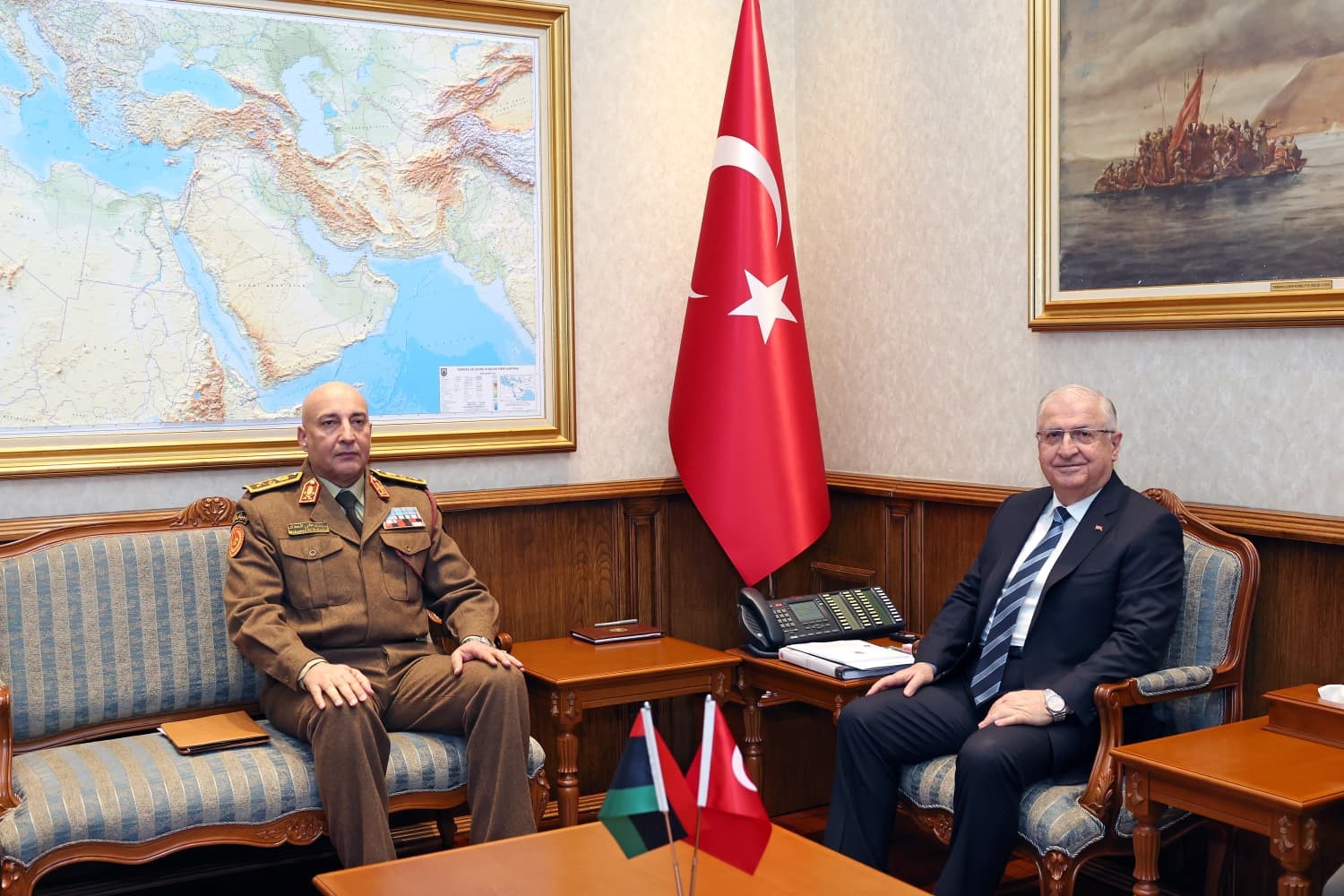 bakan guler libya genelkurmay baskani al haddadi kabul etti 0 DeYVMa7A