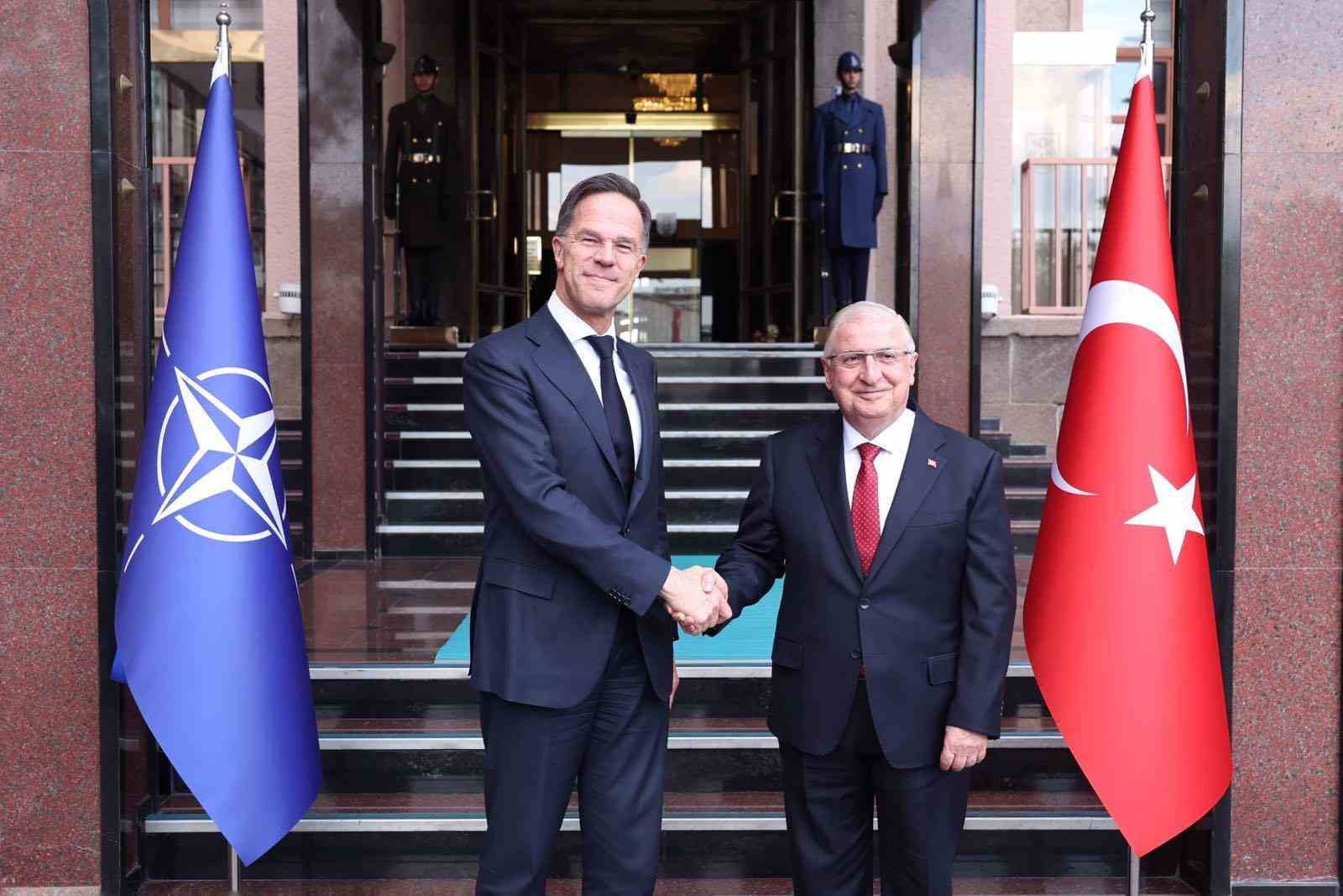 bakan guler nato genel sekreteri rutte ile bir araya geldi 1