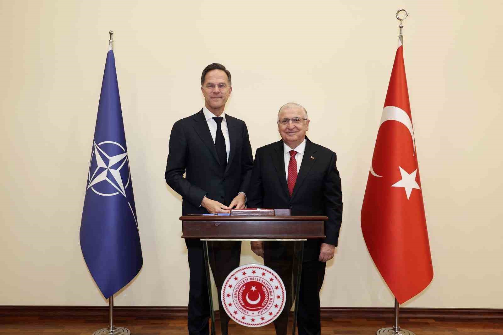 bakan guler nato genel sekreteri rutte ile bir araya geldi 3