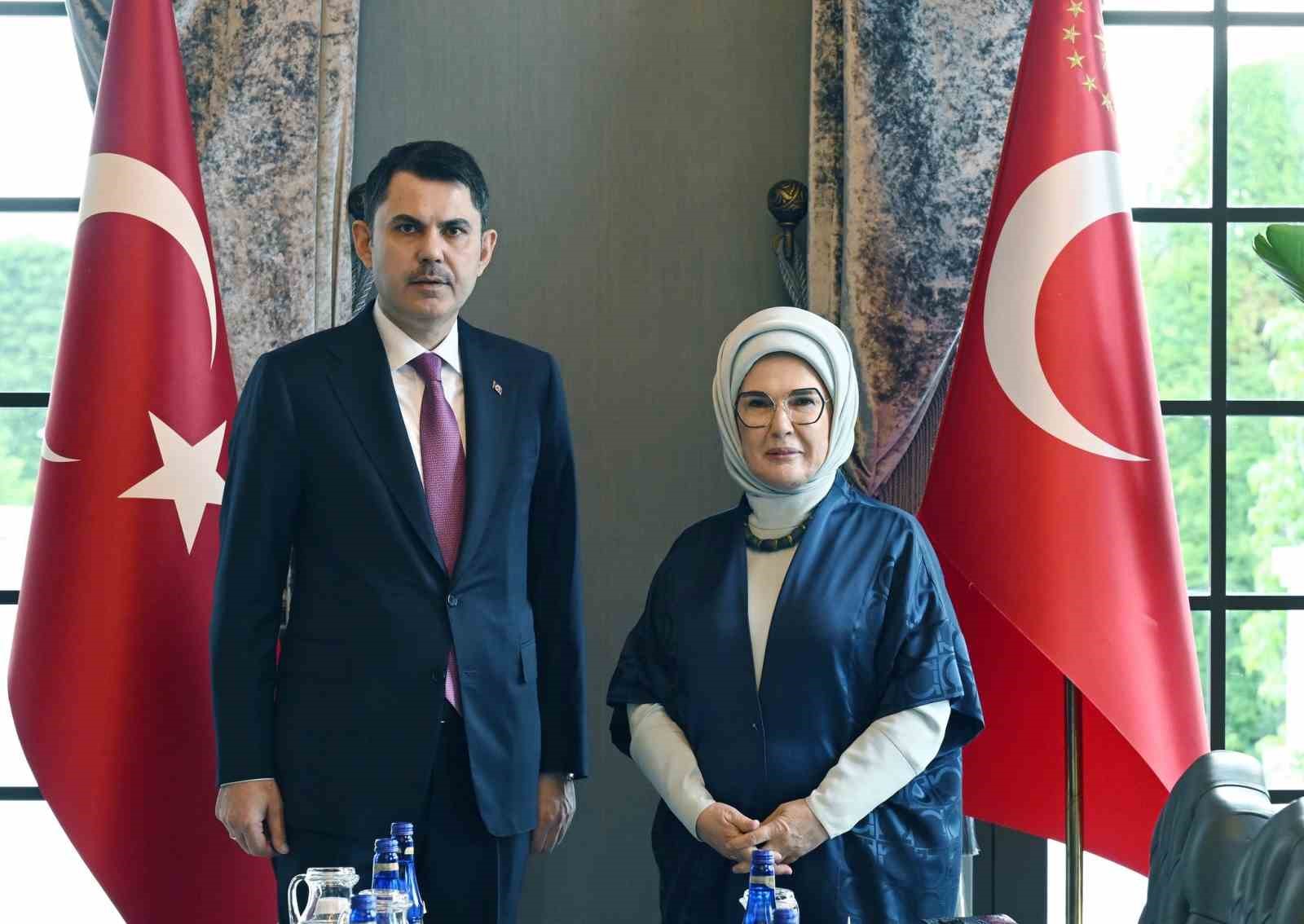 bakan kurum emine erdogan ile cevre politikalari ve cop31 hazirliklarini gorustu 2 unYlOeqN