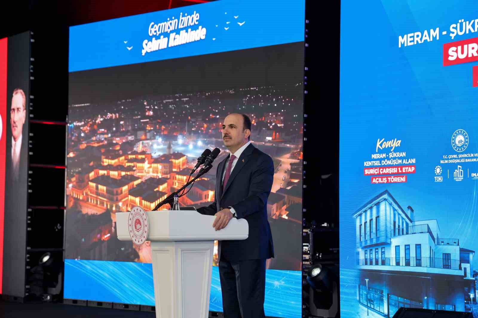 bakan kurum surici carsisi birinci etabin acilisini yapti bu proje bir vizyon eseridir bir 8448hzas