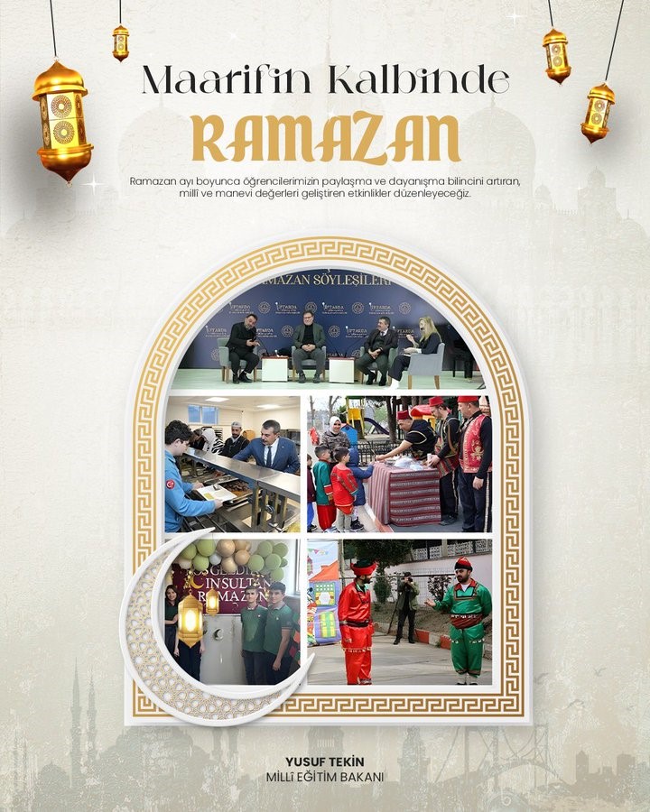 bakan tekin ramazan ayinda okullarda maarifin kalbinde ramazan temali etkinlikler duzenlenecek 0 hnBUMU4D