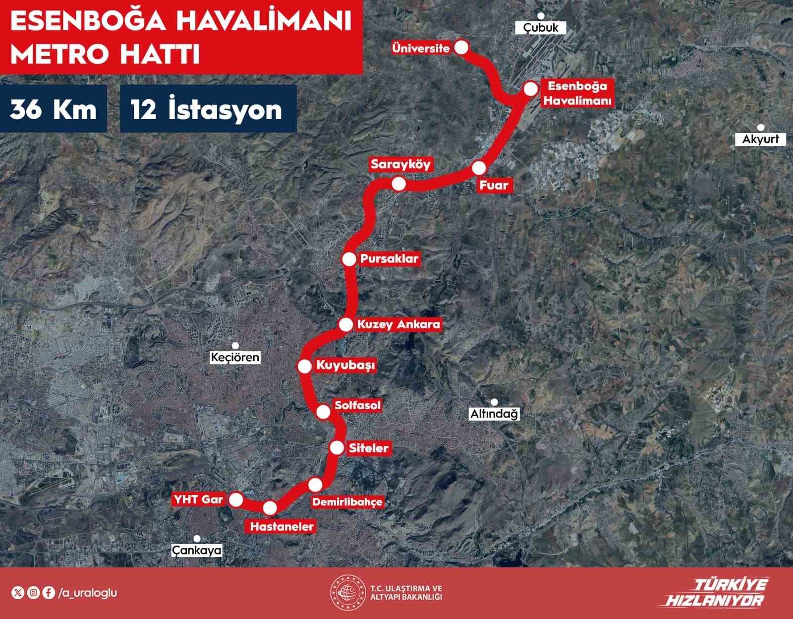 Bakan Uraloğlu: "(Esenboğa Havalimanı Metro Hattı) Yapım çalışmalarına 2026 yılında başlamayı hedefliyoruz" 5 bakan uraloglu esenboga havalimani metro hatti yapim calismalarina 2026 yilinda baslamayi hedefliyoruz 1 R9L7gyPG