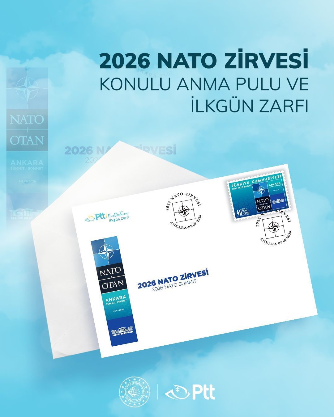 bakan uraloglu nato zirvesi anisina hazirlanan anma pulu ve ilkgun zarfini tedavule sunduk 2 KzcNbzRd