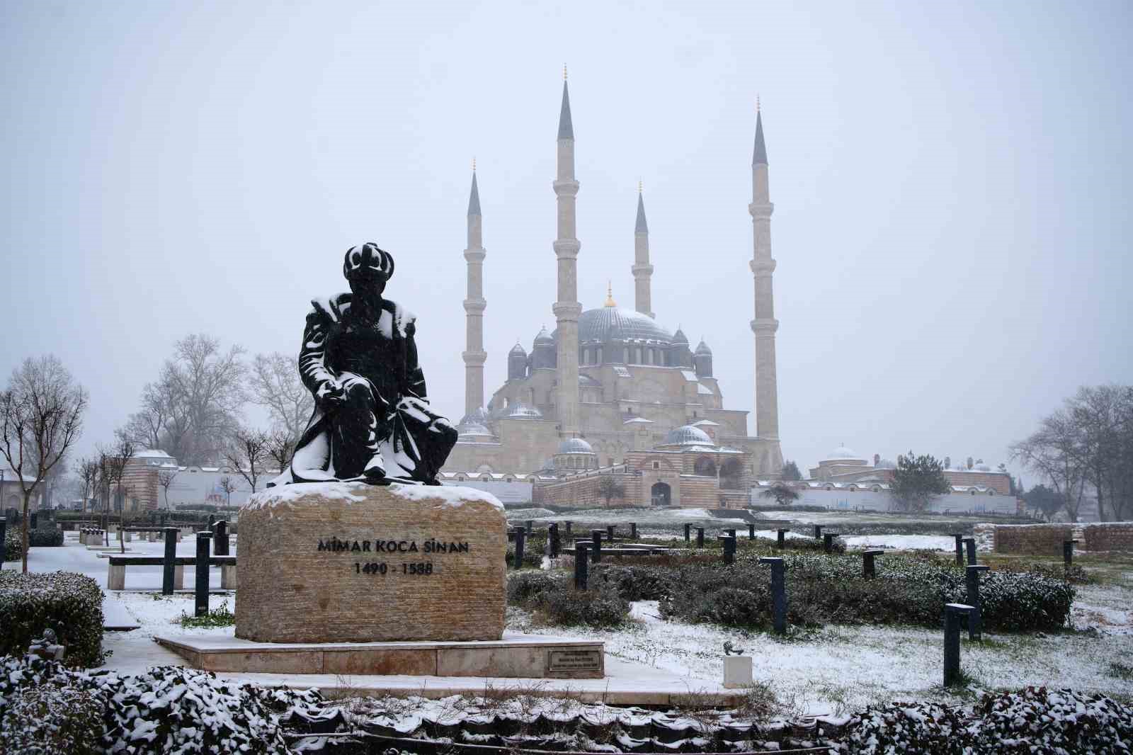 balkanlardan gelen soguk hava edirneyi beyaza burudu 4