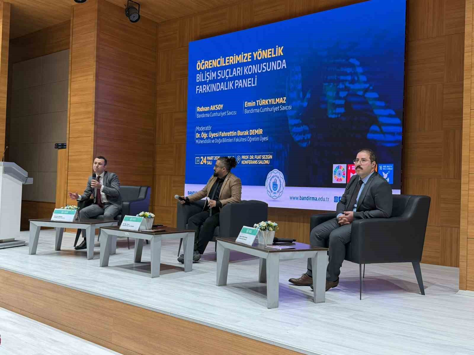 bandirmada bilisim suclari paneli duzenlendi 0