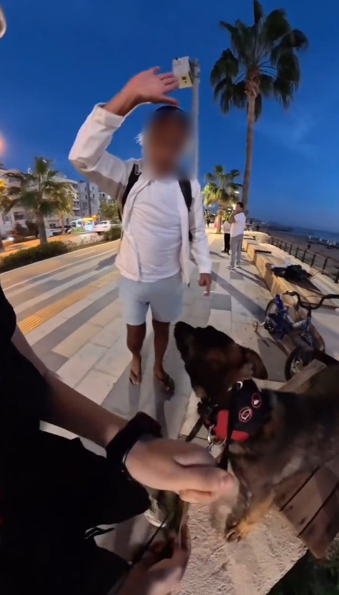 Bankta köpeğiyle oturan yerleşik yabancı kız çocuğu hayatının şokunu yaşadı 5 bankta kopegiyle oturan yerlesik yabanci kiz cocugu hayatinin sokunu yasadi 1