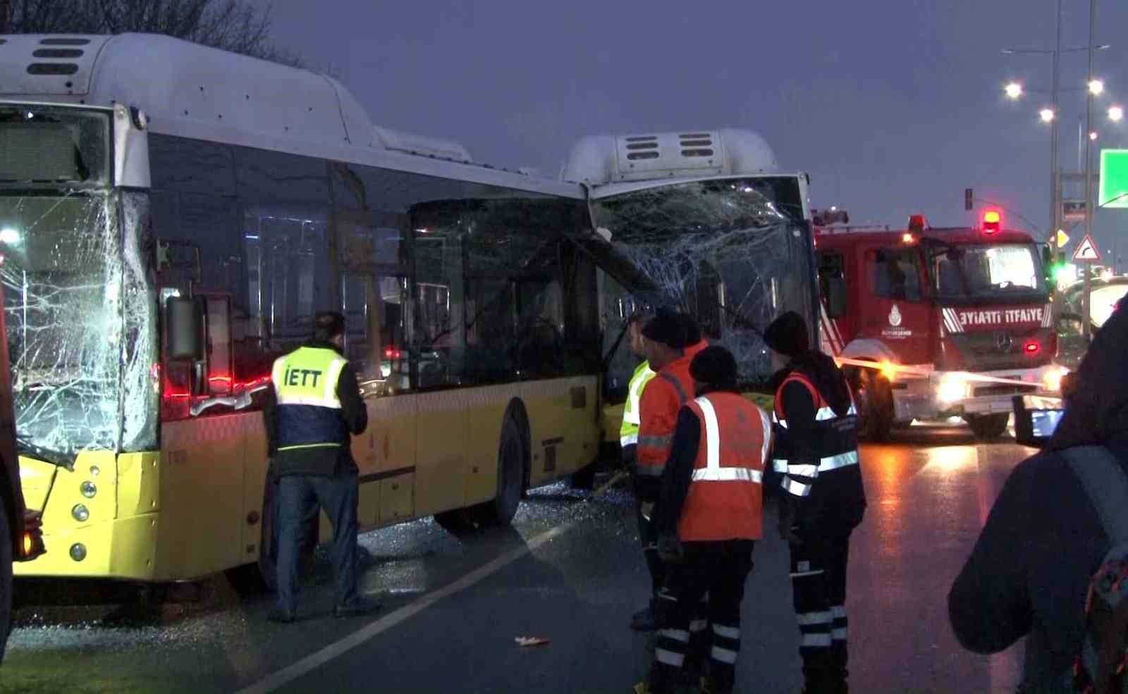 basaksehirde 3 iett otobusu carpisti 5 yolcu yaralandi 1 tX5D238E