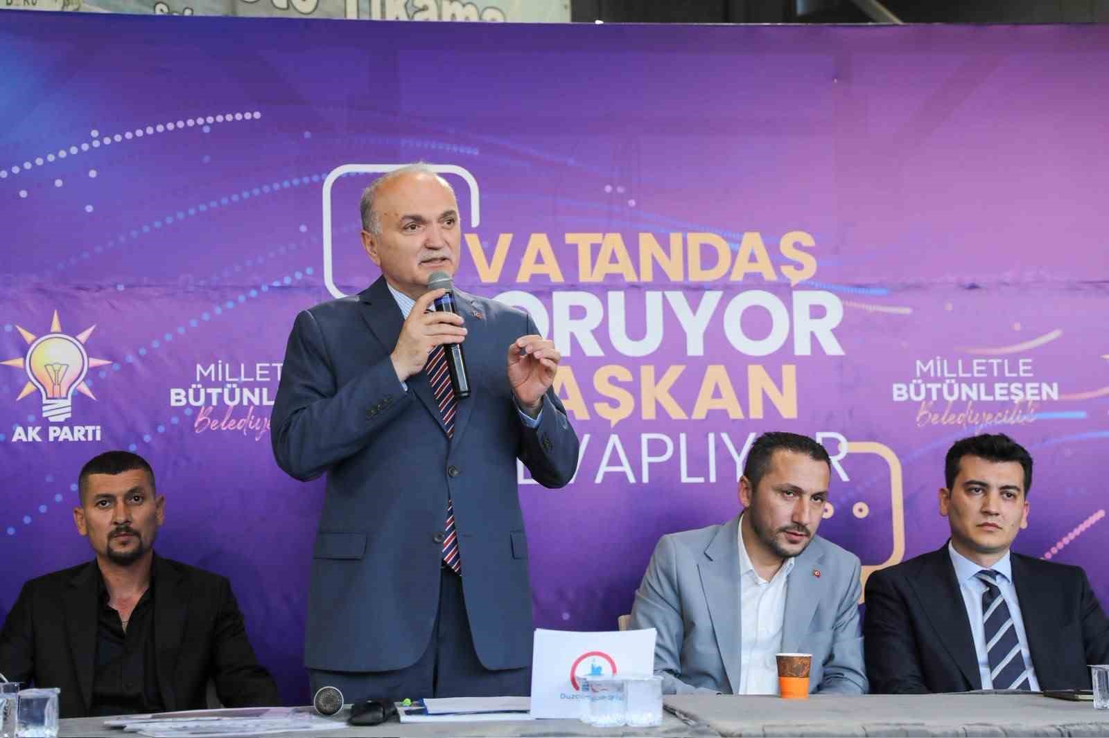 Başkan Özlü "Düzce için 100 projenin yüzde 40’ı tamamlandı" 6 baskan ozlu duzce icin 100 projenin yuzde 40i tamamlandi 2