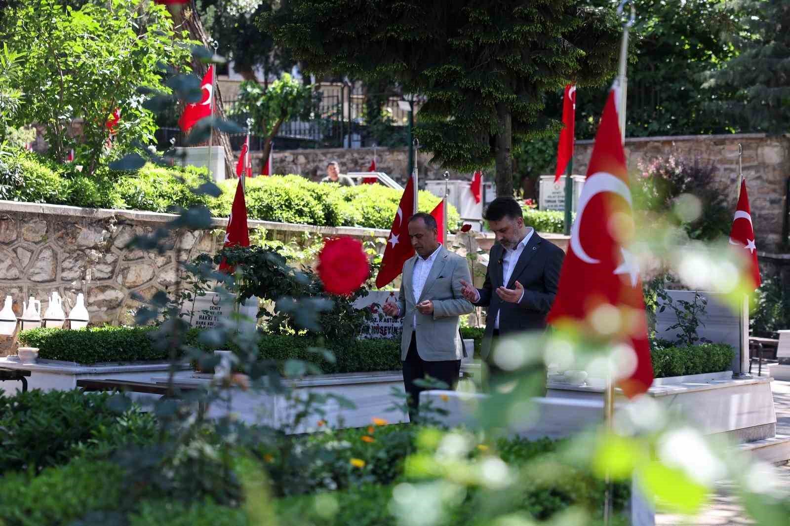 baskan vekili sahin bibadan sehitlik esnaf ve itfaiye ziyareti 0