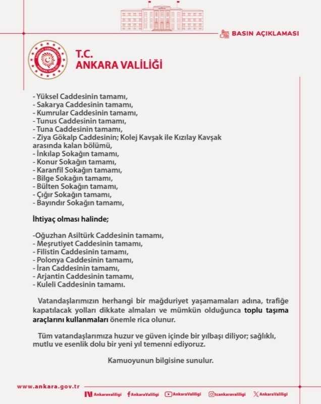 baskentte yilbasi tedbirleri 19 bin 242 emniyet personeli gorev alacak 1 ffpBGLJD