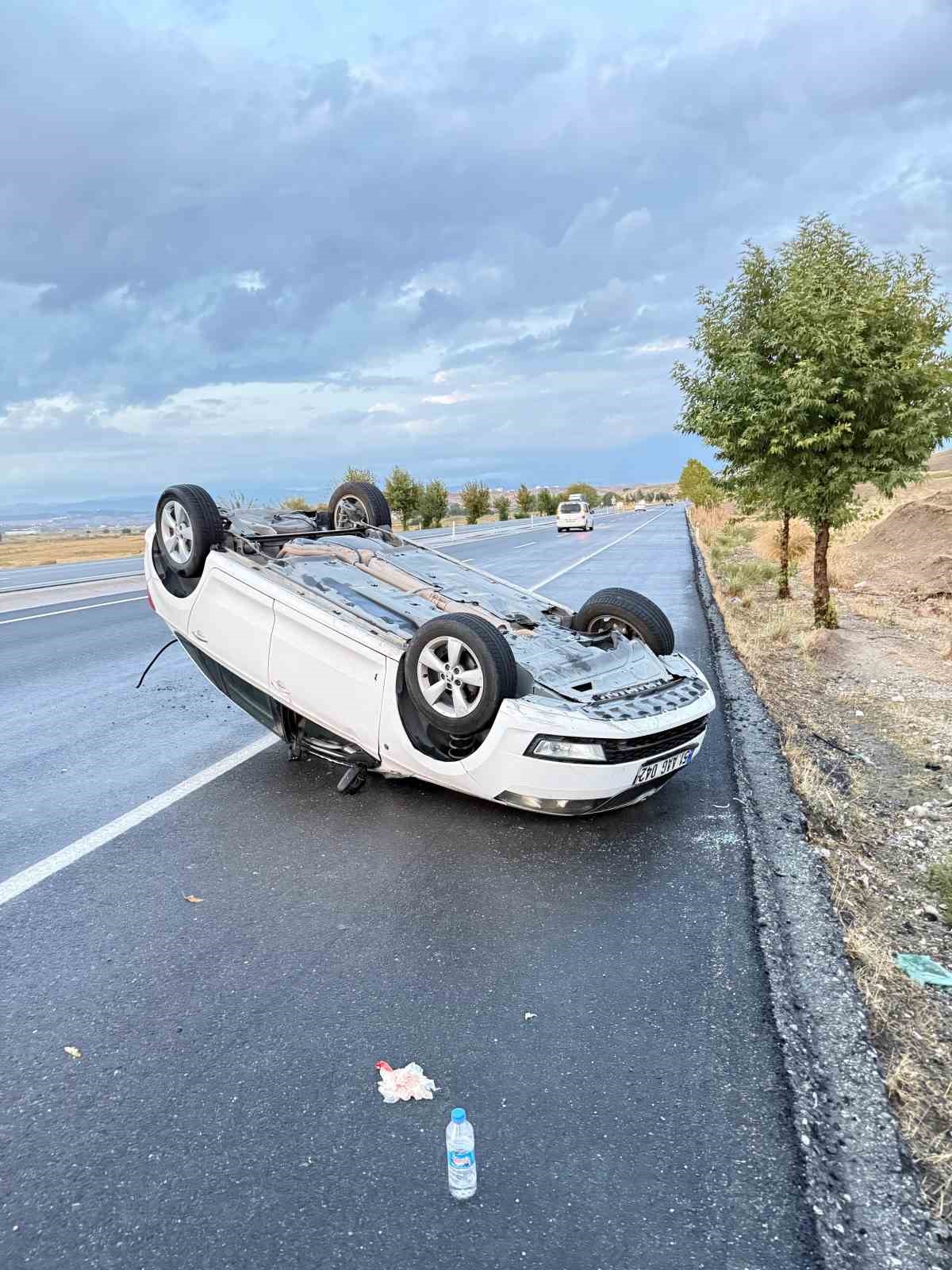 batmanda otomobil takla atti 1 yarali 0