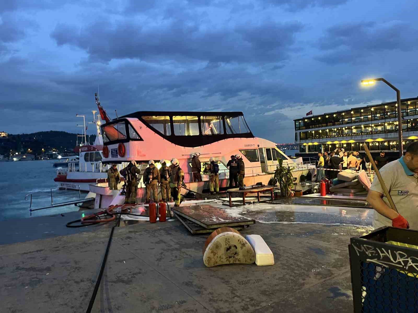 bebek sahilinde teknede cikan yangin sonduruldu 4 YIUtV29S