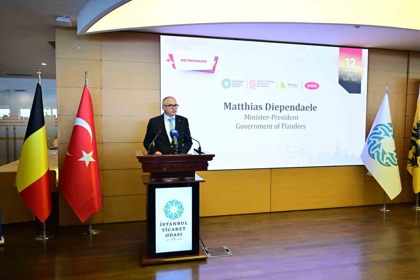 belcika flaman bolge hukumeti basbakani diependaele ito baskani avdagic ile bir araya geldi 1 dBNyGsBq