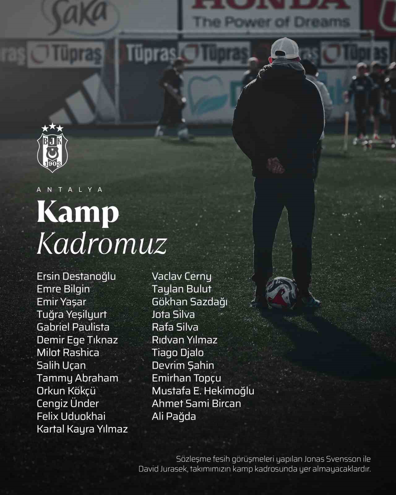 besiktasta antalya kampi kadrosu belli oldu 0