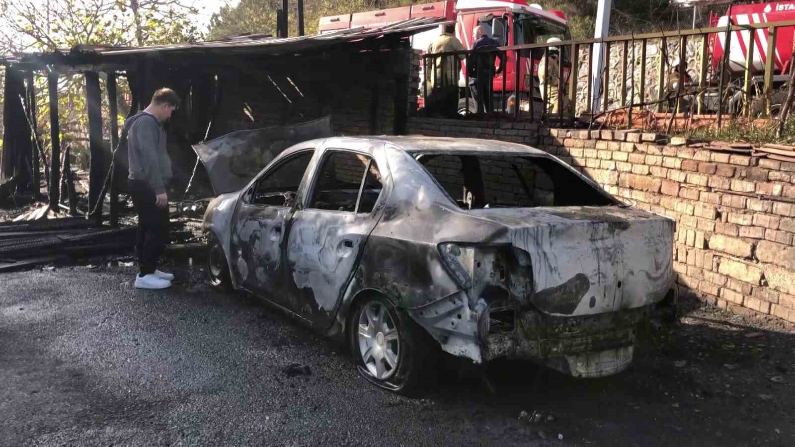 beykozda korkutan yangin garaj ve otomobil yanarak adeta kul oldu 0 wYRPMmYQ