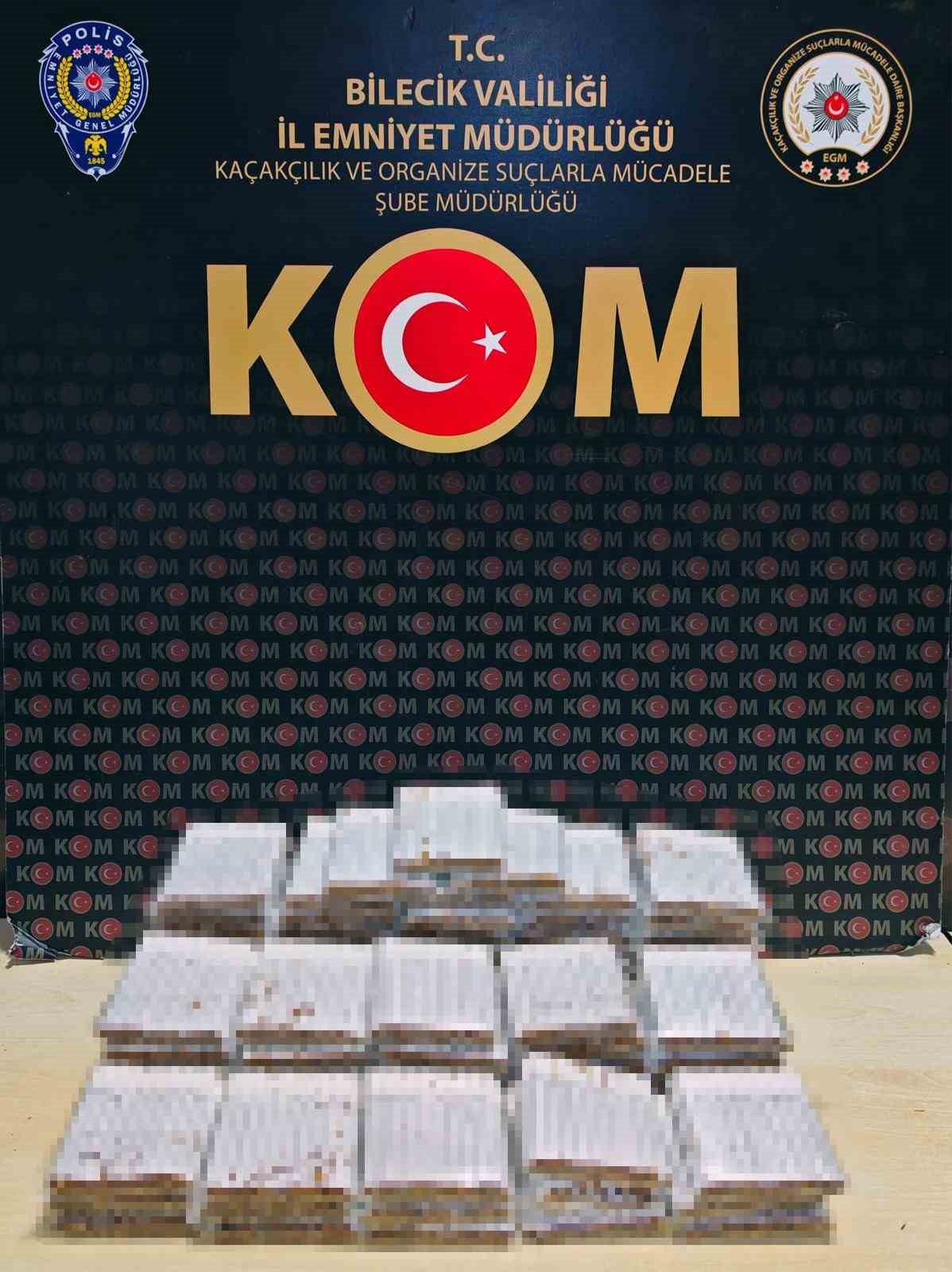 bilecikte kacakcilik operasyonu binlerce makaron ele gecirildi 1