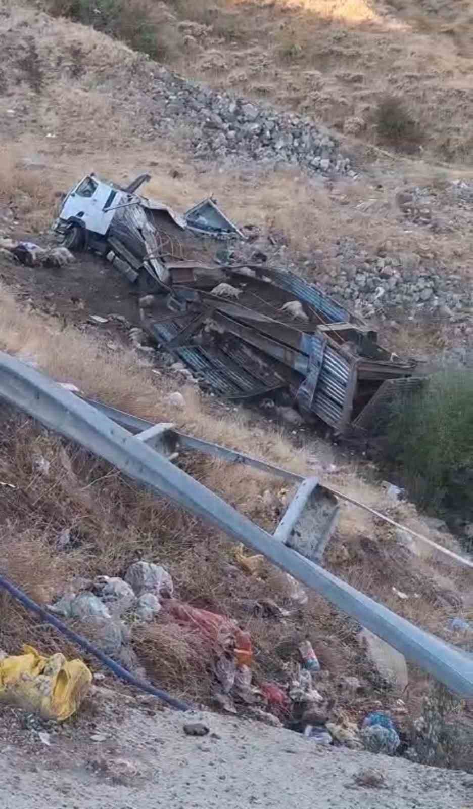 Bingöl’de hayvan taşıyan kamyon şarampole yuvarlandı: 2 yaralı, çok sayıda küçükbaş telef oldu 1 bingolde hayvan tasiyan kamyon sarampole yuvarlandi 2 yarali cok sayida kucukbas telef oldu 0 eKPkXLmY