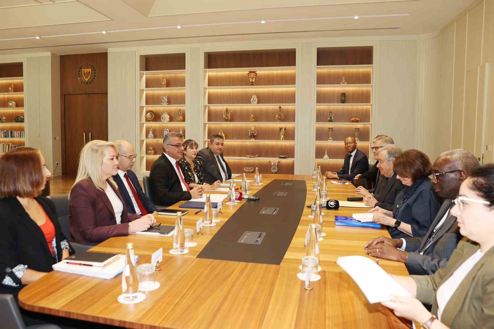 bm genel sekreteri guterres kktc cumhurbaskani erhurman ile gorustu 0 6VsWySk1