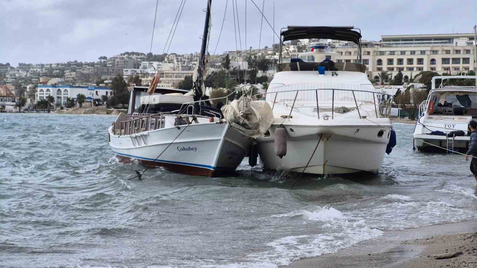 bodrumda korku dolu anlar 8 tekne kiyiya suruklendi 4 h2h46zkO