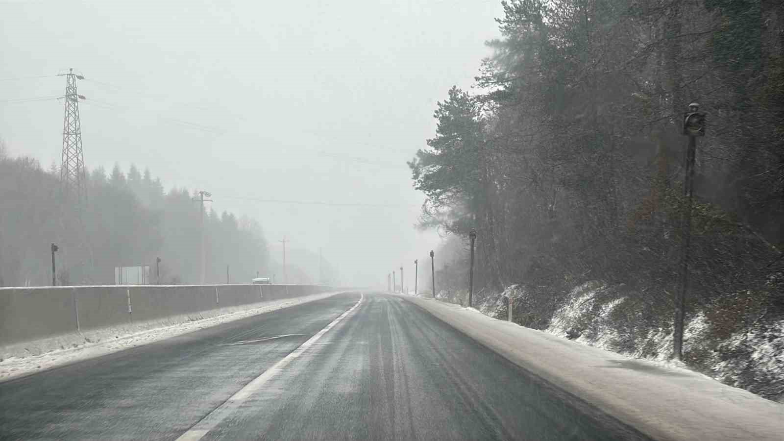 bolu daginda kar yagisi basladi 1