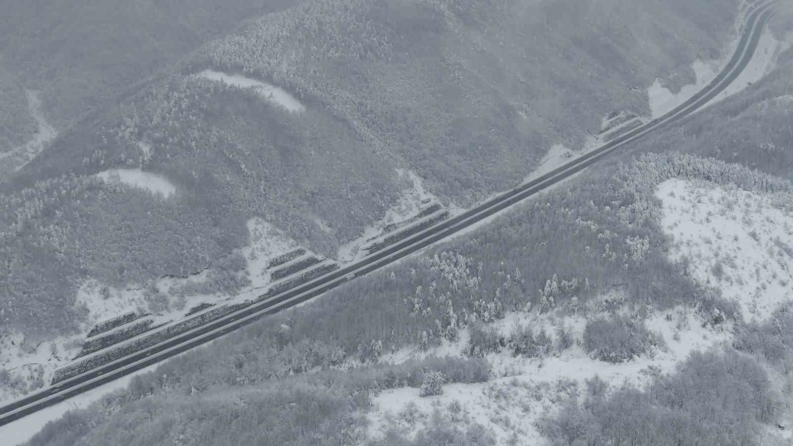 bolu daginda ulasim acik manzara kartpostallik 3