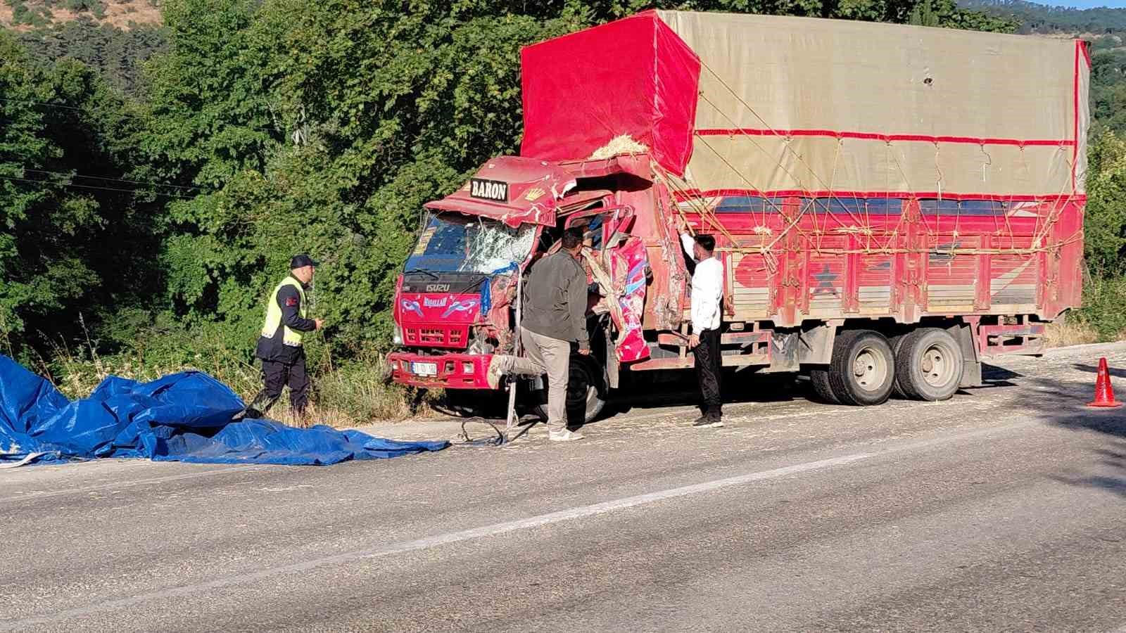 Bolu’da iki kamyon kafa kafaya çarpıştı: Samanlar yola saçıldı, 2 yaralı 6 boluda iki kamyon kafa kafaya carpisti samanlar yola sacildi 2 yarali 2 TkQQBrdv