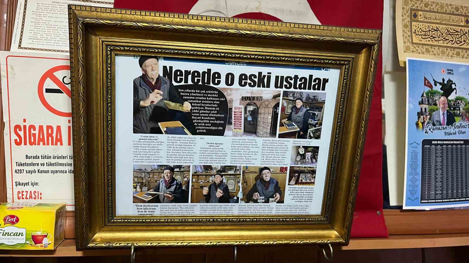 bolulu altin ustasi 69 yildir 20 metrekarede altina hayat veriyor 3