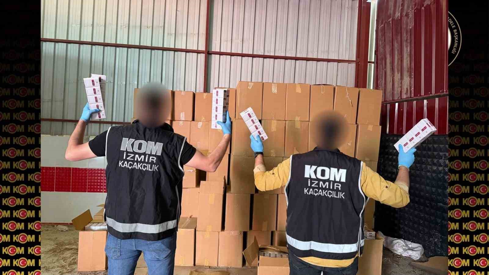 Bornova’da 10 milyon liralık kaçak sigara ve makaron ele geçirildi 4 bornovada 10 milyon liralik kacak sigara ve makaron ele gecirildi 0 9GcsIJRS