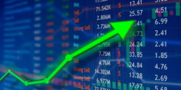 Investing and stock market concept gain and profits with faded c