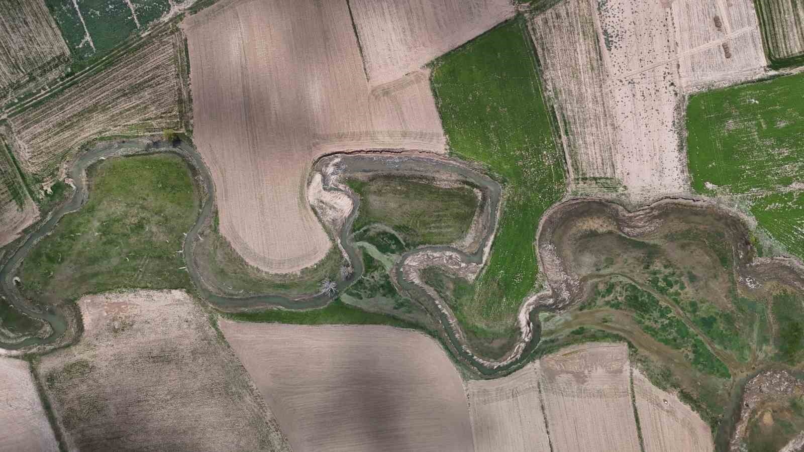 bozkirda nadir gorulen menderes islah oncesi dron ile goruntulendi 6