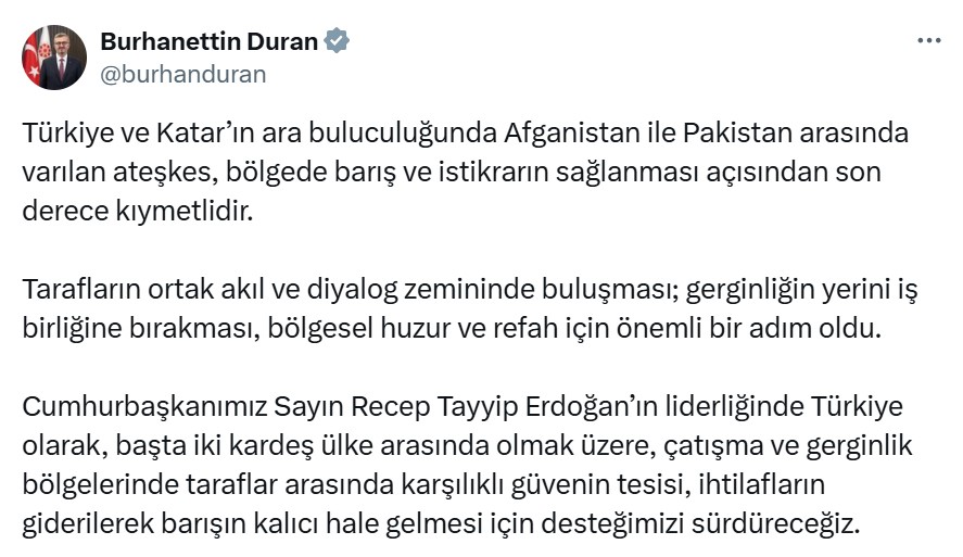 burhanettin durandan afganistan pakistan ateskesi aciklamasi 0 T2KJ5PSL