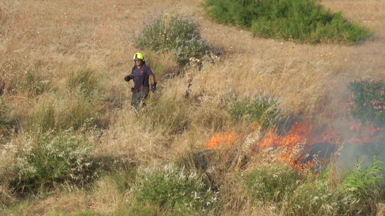 burhaniyede karinca deresinde cikan ot yangini 3 saatte sonduruldu 1 Qzg7RuBe