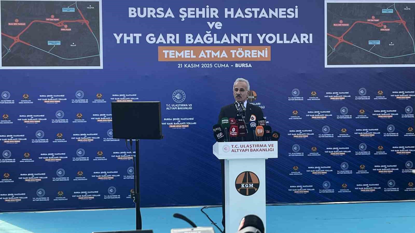 bursa sehir hastanesi ve yht gari baglanti yollarinin temeli atildi 1 VSbR1fms