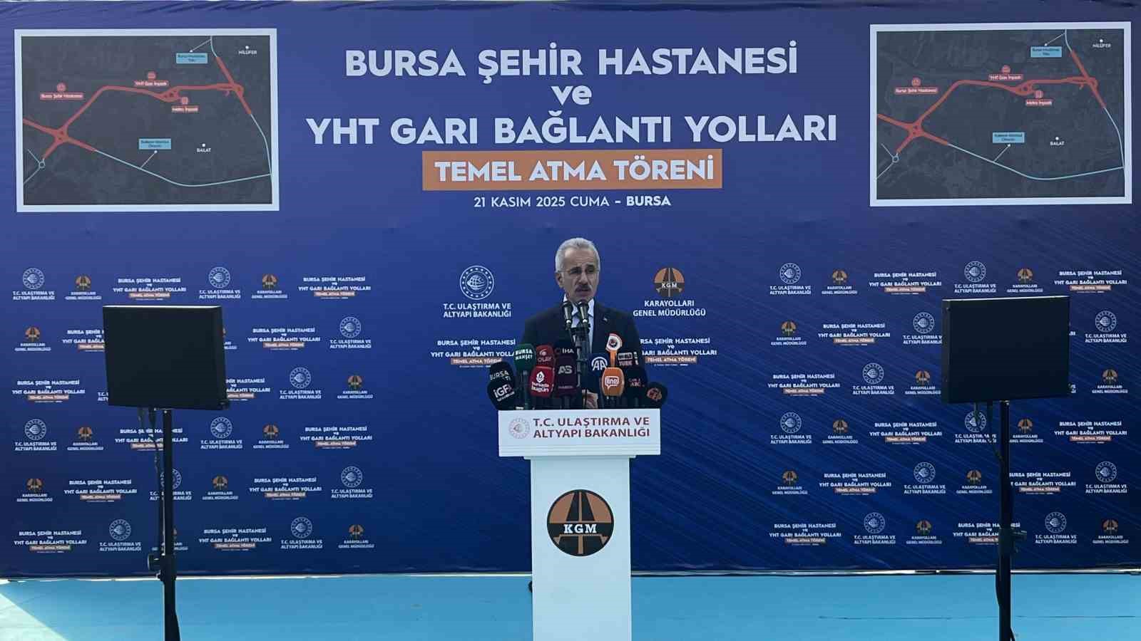 bursa sehir hastanesi ve yht gari baglanti yollarinin temeli atildi 5 8dlmKwvg