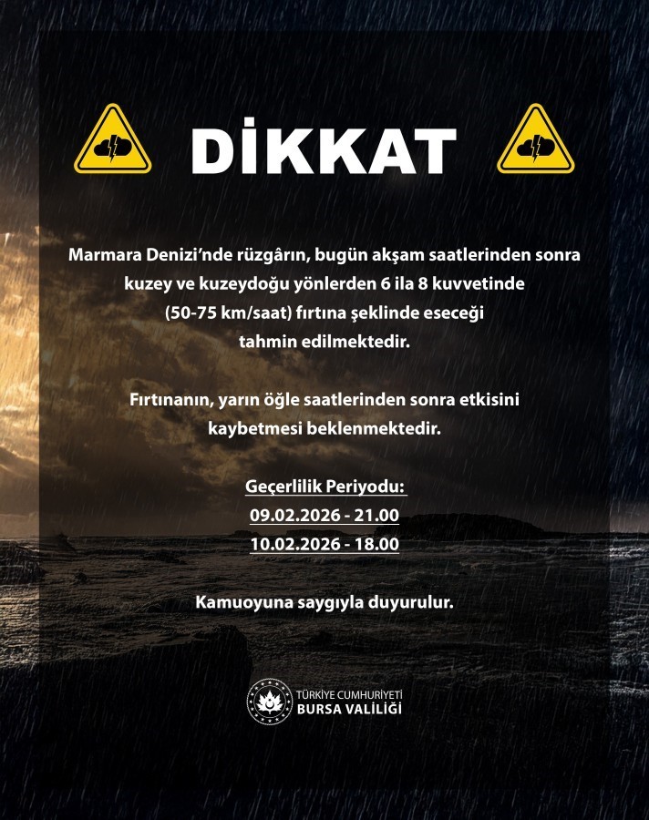 bursa valiliginden marmara icin firtina uyarisi 0 EWQ2lpNN
