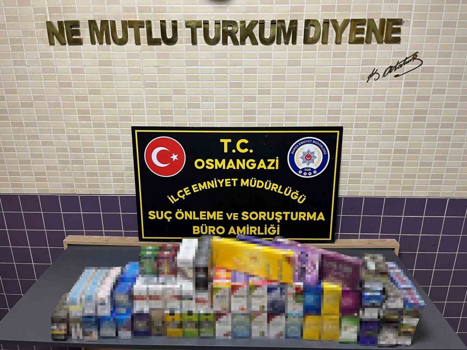 bursada 2 bin adet gumruk kacagi sigara ele gecirildi 1 7Y13Ogcp