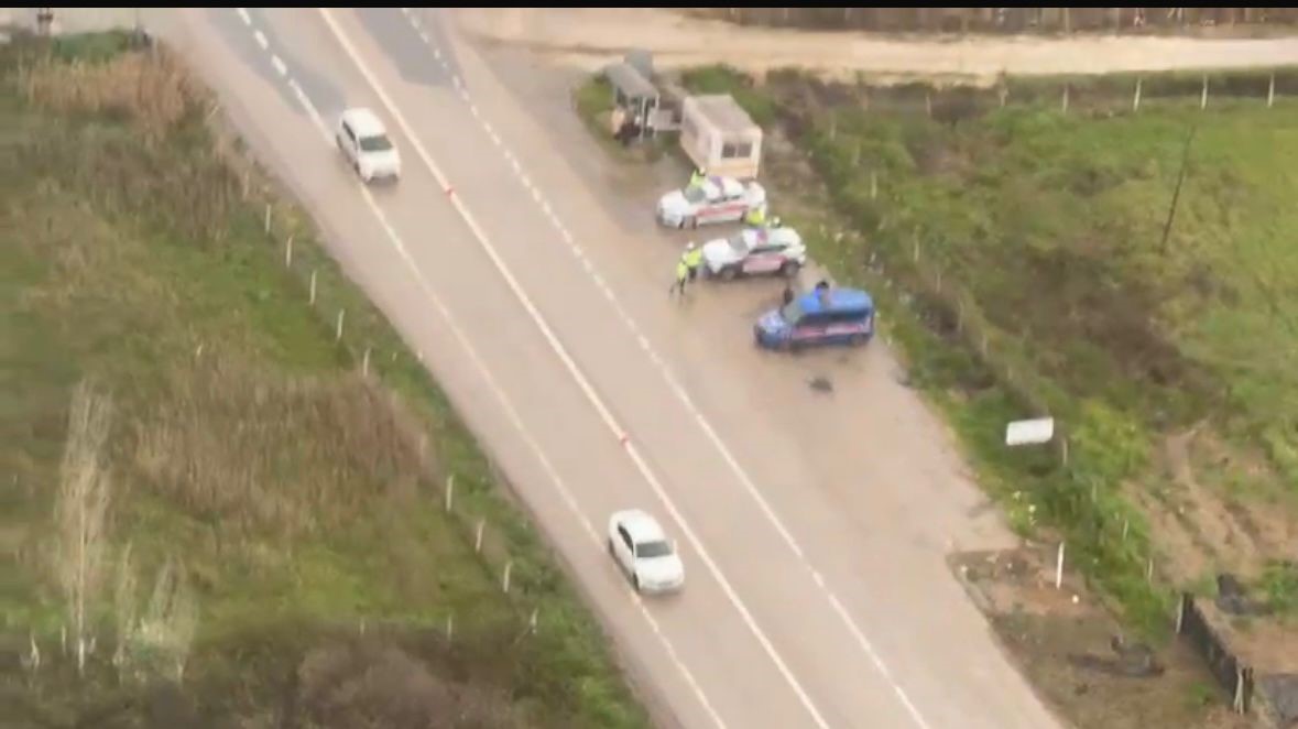 bursada bayram trafiigine helikopterli denetim 4