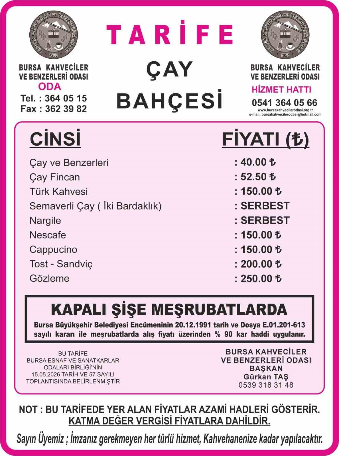 bursada cay ve kahve fiyatlarina yuzde 30 zam 0 uaKcNCSI