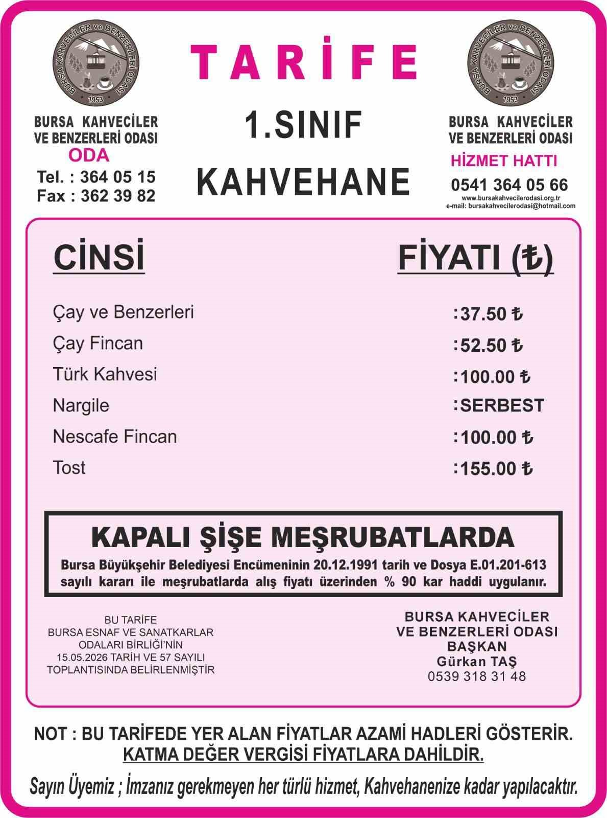 bursada cay ve kahve fiyatlarina yuzde 30 zam 2 SSvhBAld