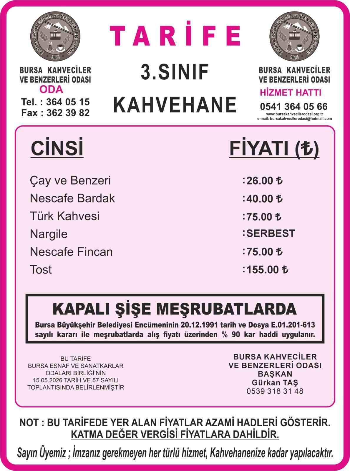 bursada cay ve kahve fiyatlarina yuzde 30 zam 4 GWMQn2Vy