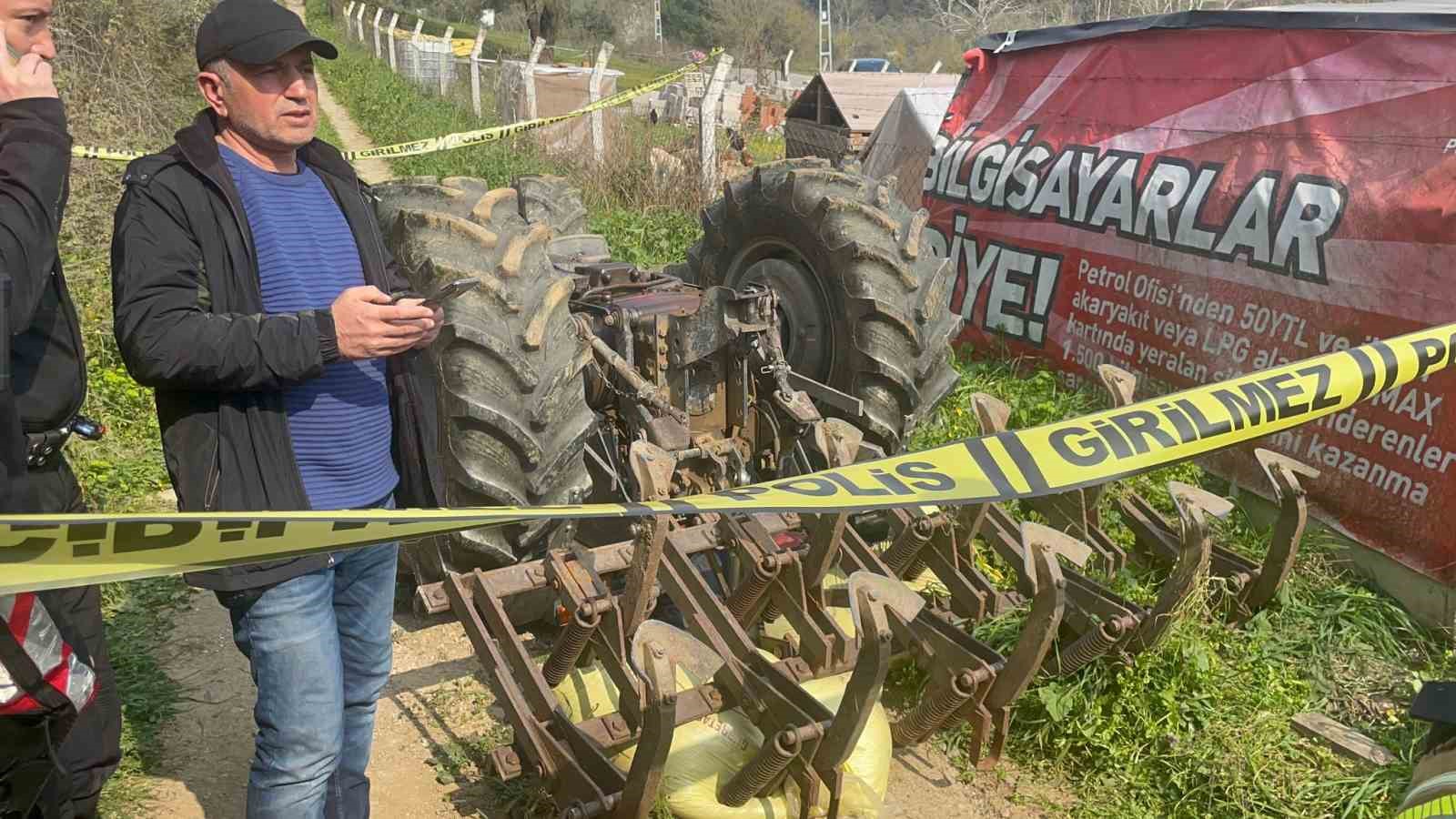 bursada devrilen traktorun altinda kalan surucu hayatini kaybetti 0 eFM6rfP1