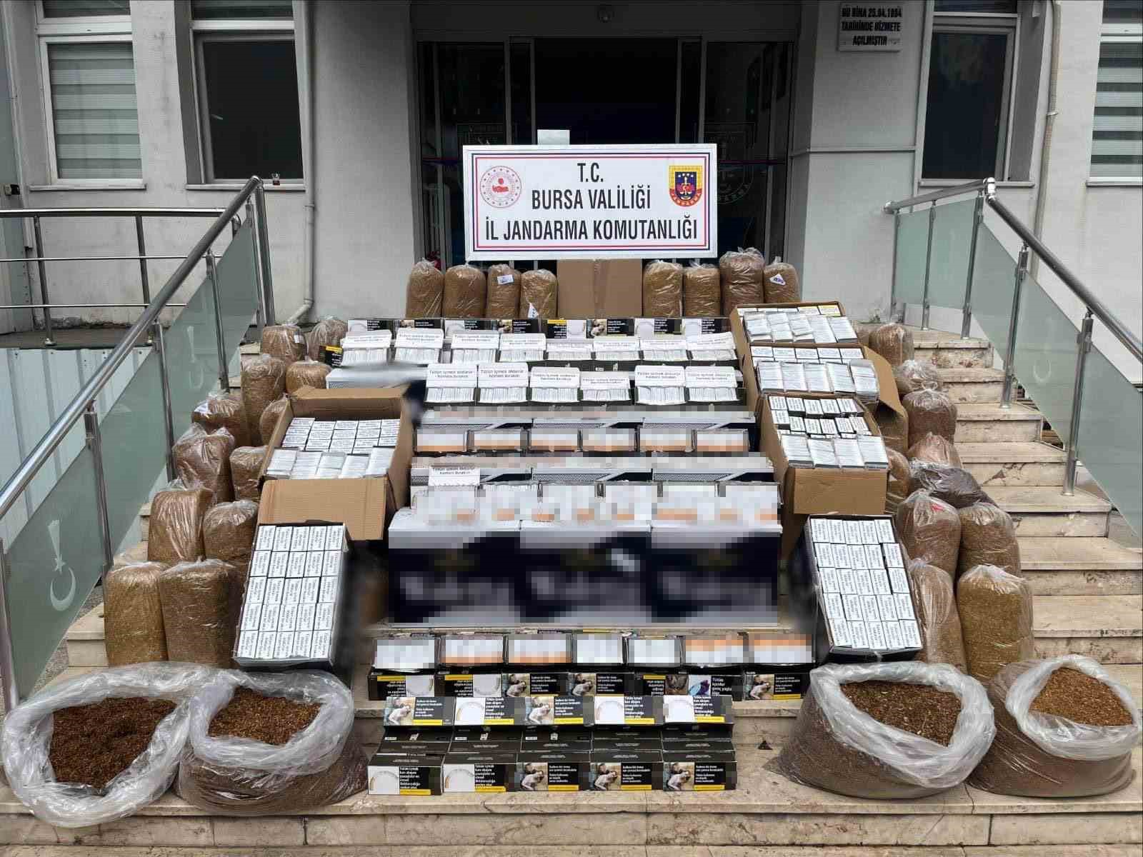 bursada kacak tutun operasyonu 205 bin adet makaron ele gecirildi 0 i6hkbqLh